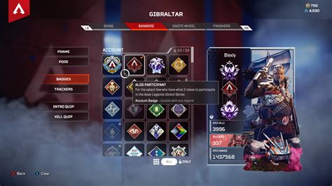 how to get algs badge in apex.